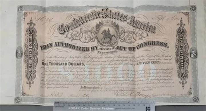 	CONFEDERATE WAR BOND HAS ONLY HISTORICAL WORTH	