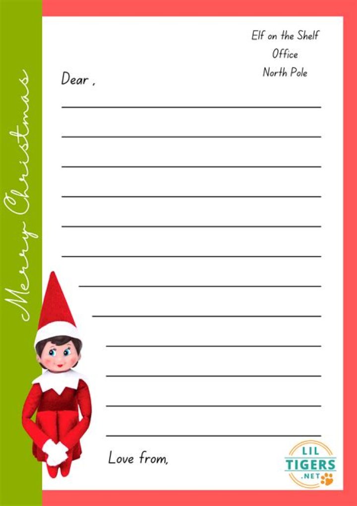 Elf on the Shelf Letter
